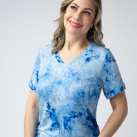 IN STOCK Sophie Top - Blue Tie Dye FINAL SALE