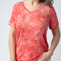 IN STOCK Sophie Top - Red Tie Dye FINAL SALE
