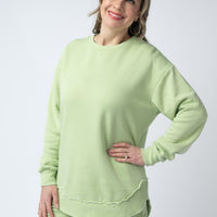 IN STOCK French Terry Stevie Shorts - Spring Leaf