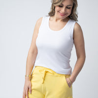 IN STOCK French Terry Stevie Shorts - Lemon