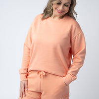 IN STOCK Vintage Wash Pullover - Spring Peach