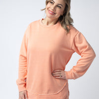 IN STOCK Vintage Wash Pullover - Spring Peach