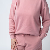 IN STOCK French Terry Stevie Shorts - Dusty Pink