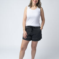 IN STOCK French Terry Stevie Shorts - Black