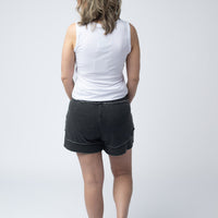 IN STOCK French Terry Stevie Shorts - Black