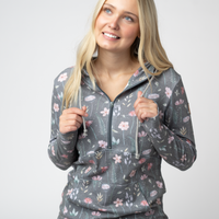 IN STOCK HalfZip Hoodie - Wildflower Meadow
