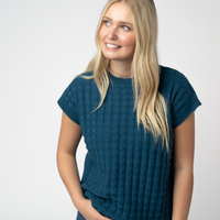 IN STOCK Kelly Knitted Top - Teal