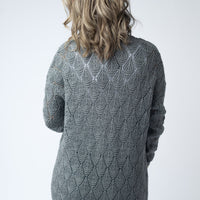 IN STOCK Open Knit Cardigan - Grey