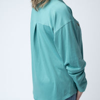 IN STOCK Brenna Button Down Top - Teal