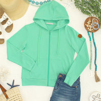 IN STOCK Fullzip Hoodie - Aquamarine