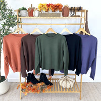 IN STOCK Gianna Pullover Sweater - Brown
