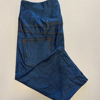 Faux Blue Denim Bermuda Shorts w/ Back Pockets *RTS