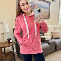 IN STOCK Hailey Pullover Hoodie -Sweetheart Red