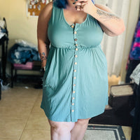 Magic Button Down Mini Dress