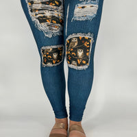 Denim Night Owl Leggings w/ Back Pockets