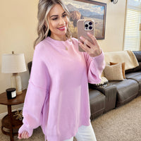 IN STOCK Aurora Cozy Sweater - Lilac