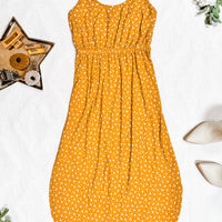 IN STOCK Reagan Ribbed Midi Dress - Pumpkin Floral