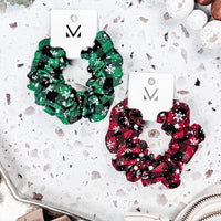 IN STOCK Plaid Snowflake Scrunchie