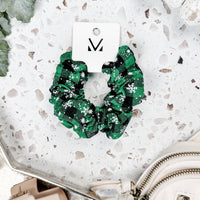 IN STOCK Plaid Snowflake Scrunchie