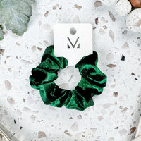 IN STOCK Velvet Scrunchie - Green