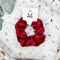 IN STOCK Velvet Scrunchie - Red