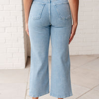PREORDER: Patch Pocket Wide Leg Jeans in Four Colors