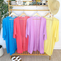 IN STOCK Ellie Cover-Up Kimono - Light Blue