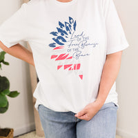 Land of the Free Sunflower Tee