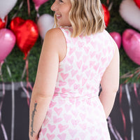 IN STOCK Ava Tank - Blushing Pink Hearts