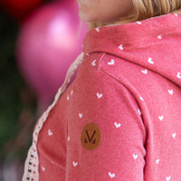 IN STOCK Hailey Pullover Hoodie -Sweetheart Red