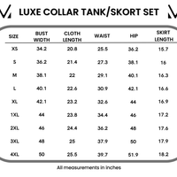 IN STOCK Luxe Collar Tank/Skort Set - Heathered Neutral