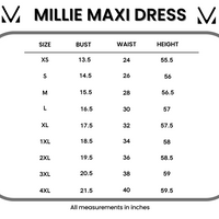 IN STOCK Millie Maxi Dress - Abstract Aqua Breeze FINAL SALE
