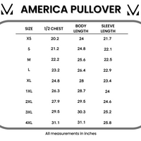 IN STOCK America Pullover - Blue FINAL SALE