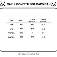 IN STOCK Carly Confetti Dot Cardigan - Lavender FINAL SALE