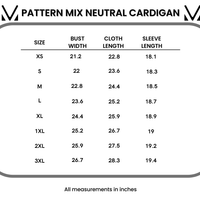 IN STOCK Pattern Mix Neutral Cardigan