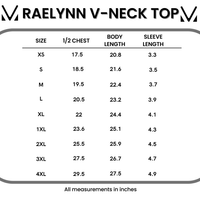 IN STOCK Raelynn V-Neck Top - Petal Gardens