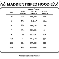 IN STOCK Maddie Striped Hoodie - Purple