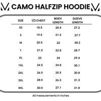 IN STOCK Camo Short Halfzip Hoodie