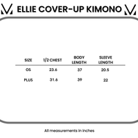 IN STOCK Ellie Cover-Up Kimono - Sunkissed Coral