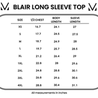 IN STOCK Blair Long Sleeve Top - Olive Meadows