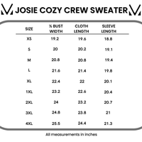 IN STOCK Josie Cozy Crew Sweater - Mocha