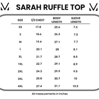IN STOCK Sarah Ruffle Short Sleeve - Periwinkle Purple FINAL SALE