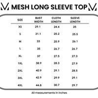 IN STOCK Mesh Long Sleeve Top - Stars