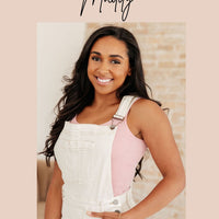 Lizzy Tank Top in Blue and Pink Tropical Sailing