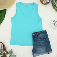 IN STOCK Noelle Tank - Aqua