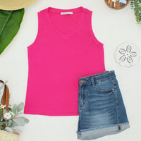 IN STOCK Noelle Tank - Hot Pink