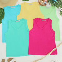 IN STOCK Noelle Tank - Lemon