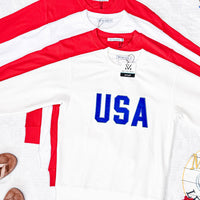 IN STOCK Corrine Embroidered Pullover Top - Patriot at Heart FINAL SALE