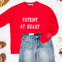 IN STOCK Corrine Embroidered Pullover Top - Patriot at Heart FINAL SALE