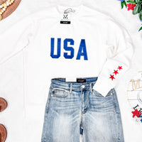 IN STOCK USA Pullover - White